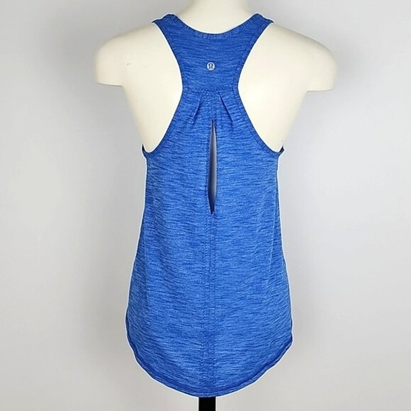 Lululemon Salute The Sun Singlet II Tank Top Heathered Lakeside Blue Size Small - Picture 5 of 10